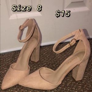 Dream paris brown pointed toe heels